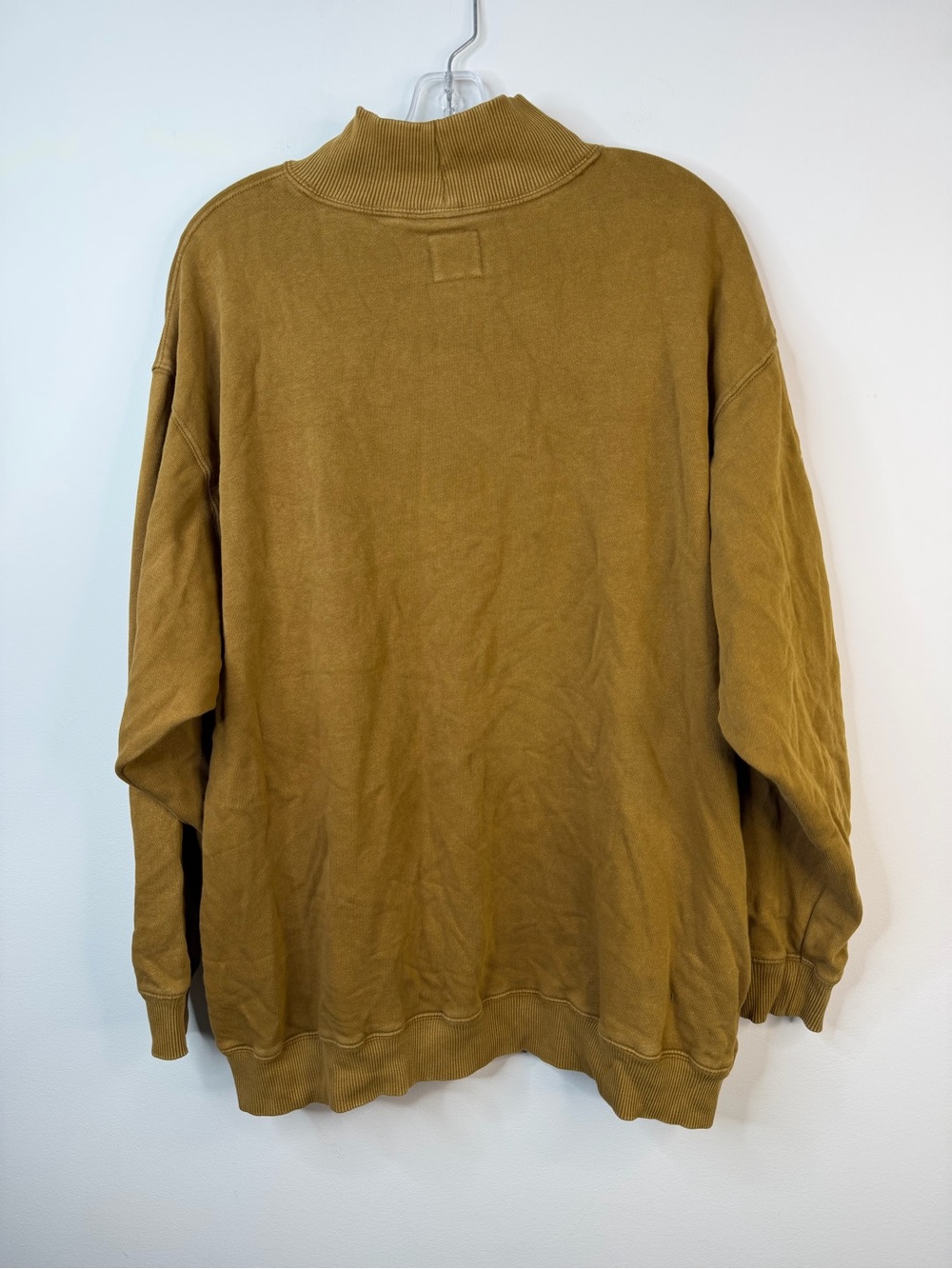 Aerie Mountain Season Oversized Mock Neck Sweatshirt Brown XL - Picture 8 of 9